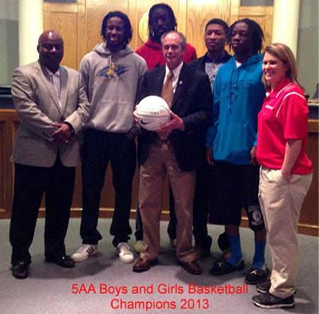 Boys and Girls Basketball Champions 2013